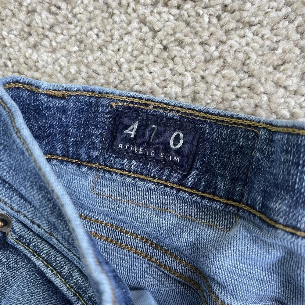 Lucky Brand 410 Athletic Slim Jeans Mens 36x32 Medium Wash Blue Denim Tapered